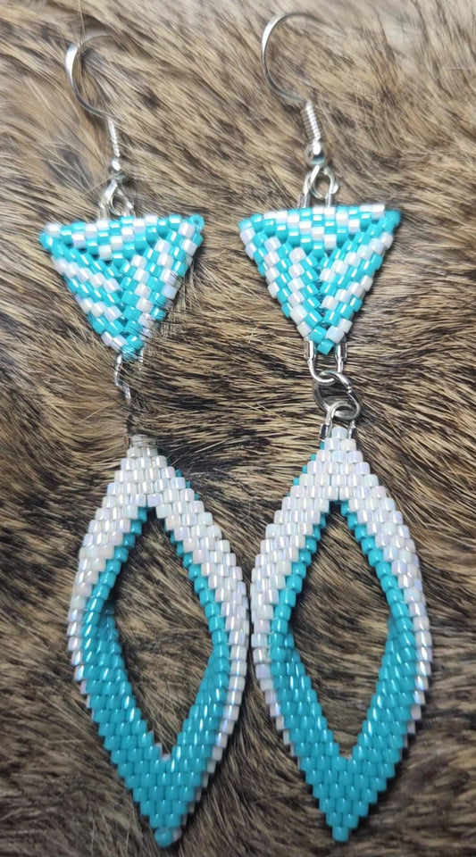 Triangle Leaf Earrings